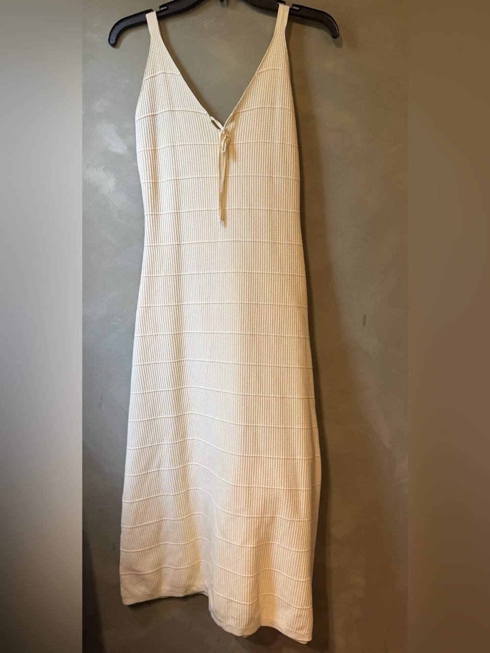 Women’s Cream Textured Knit Dress